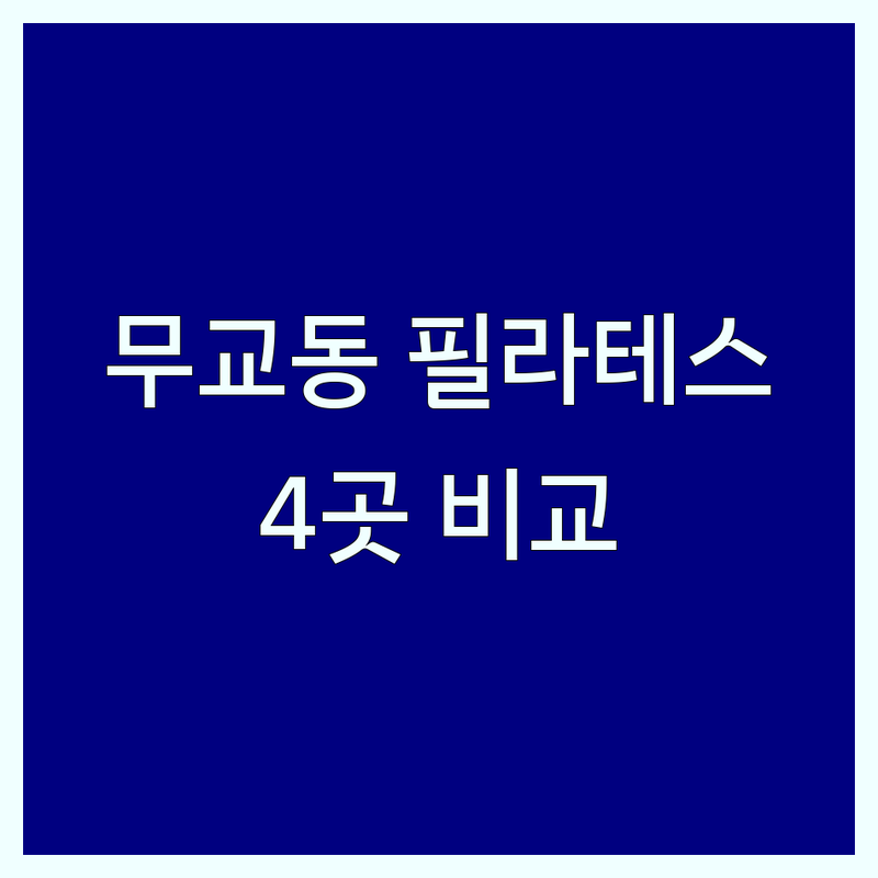 서울 중구 무교동에서 찾은 완벽한 필라테스 4곳 | 직접 방문 후기 포함